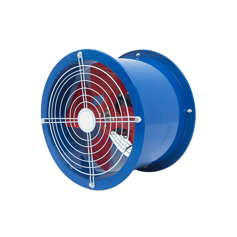 Alacsony zajú vezetékes tengelyirányú áramlás ventilátor, falra szerelt tengelyirányú áramlás Kör alakú ipari szellőztető kipufogóventilátor